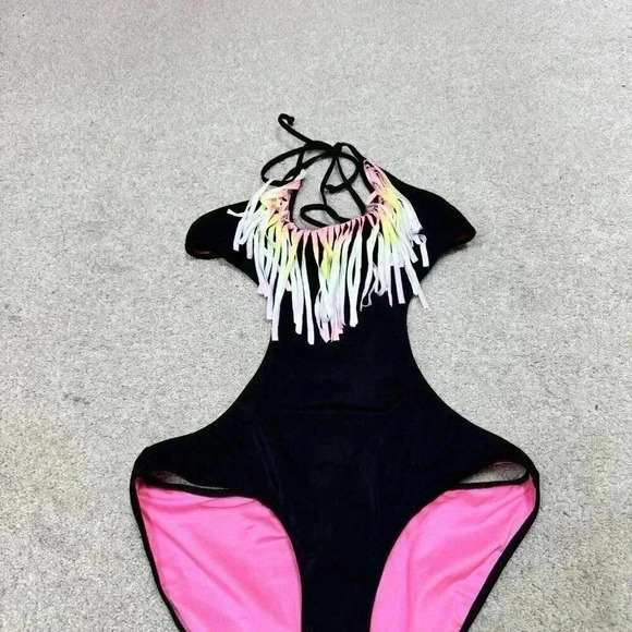 Victoria’s Secret PINK Swimsuit One Piece Black Size Small NWT - Picture 6 of 10